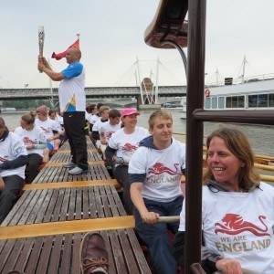 Queen's Commonwealth Baton Row