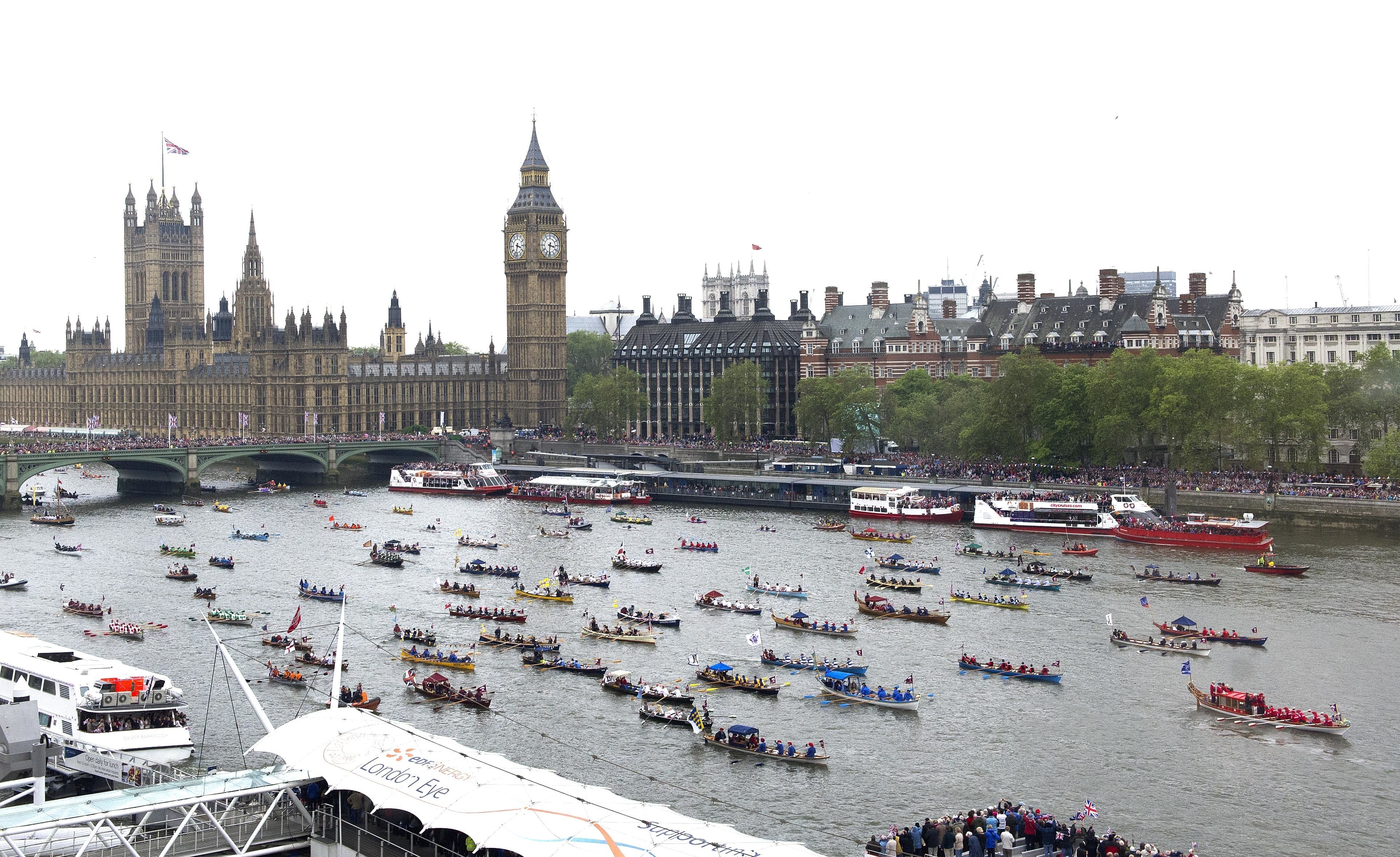 Canaletto Moment of the Queens Diamond Jubilee Thames Pageant Photo by Phil Harris