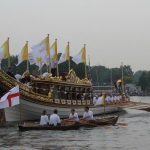 Environment Agency boat leads the way