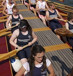 Upper Thames RC rowing Gloriana at Henley Royal Regatta