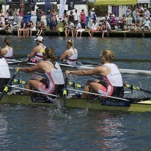 Crews warming up on the course at HRR