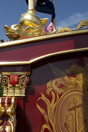 Amazing detail of paintwork on Gloriana