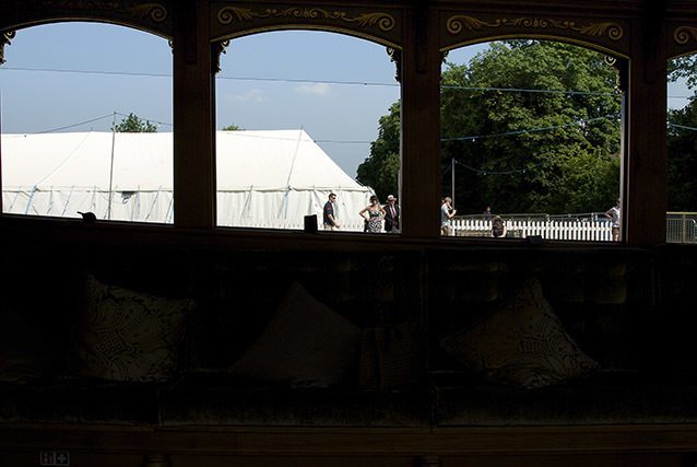 A view from inside Gloriana out