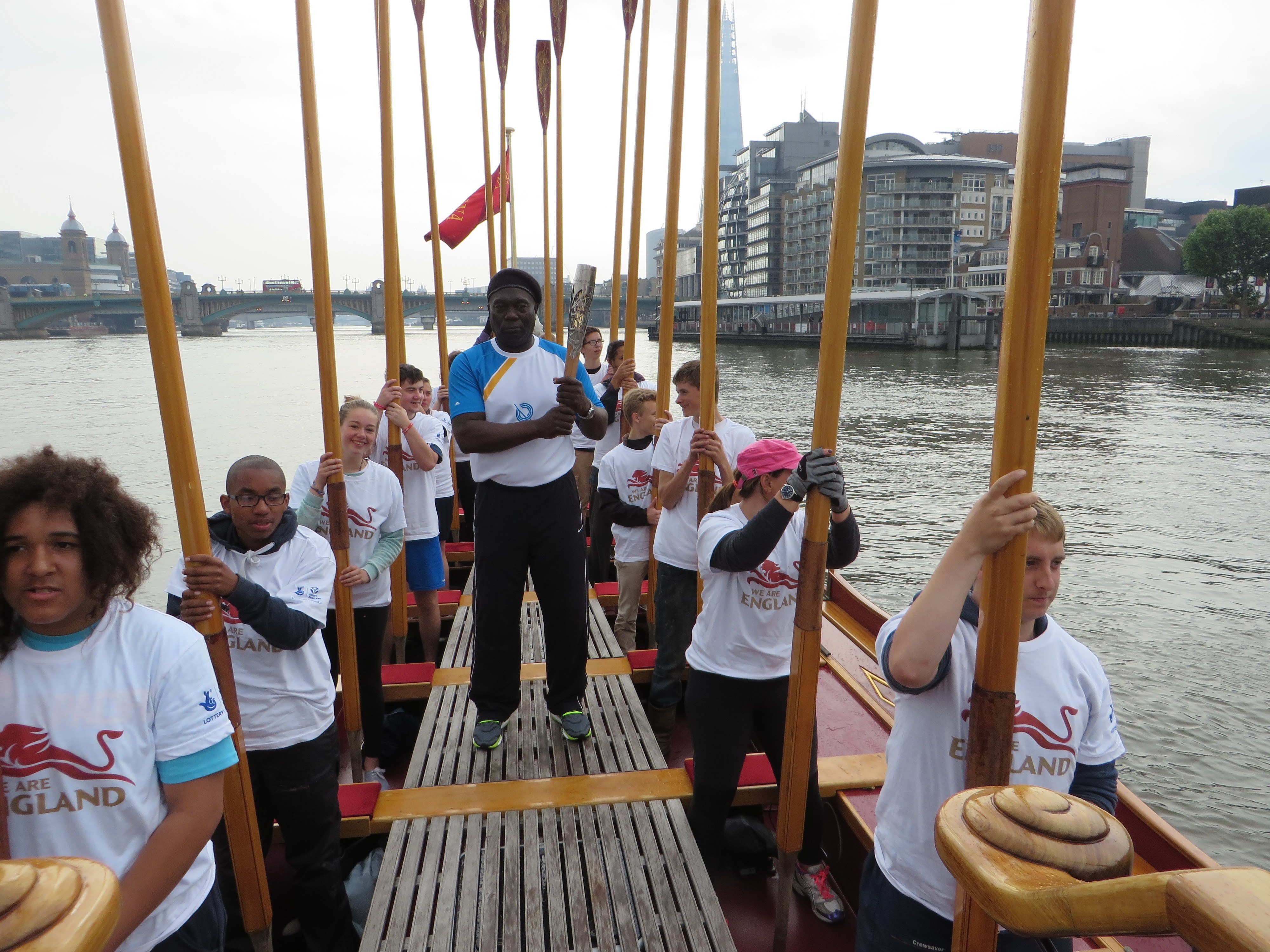 Queen's Commonwealth Baton Crew Blades Up!