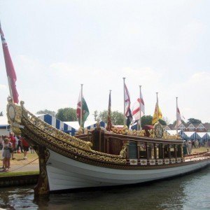 Gloriana at her HRR moorings