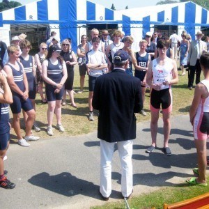 The lucky crew at the HRR boat tents