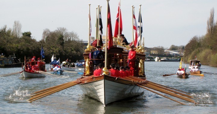 Gloriana leading the annual Tudor Pull