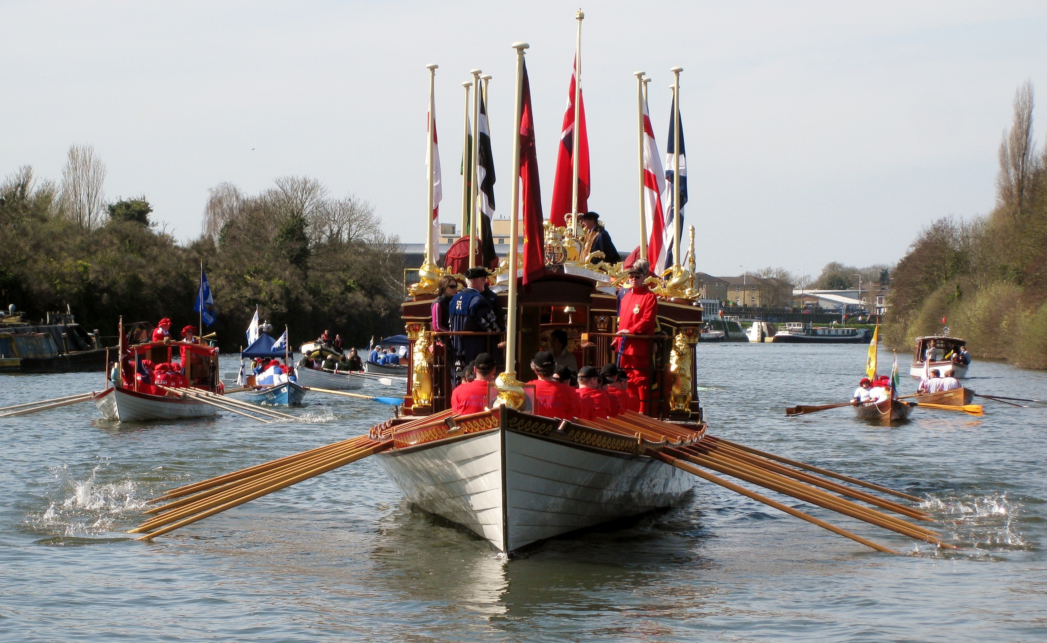 Gloriana leading the annual Tudor Pull