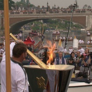 Sir Matt, cauldron and flotilla