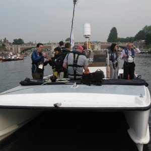 The media boat