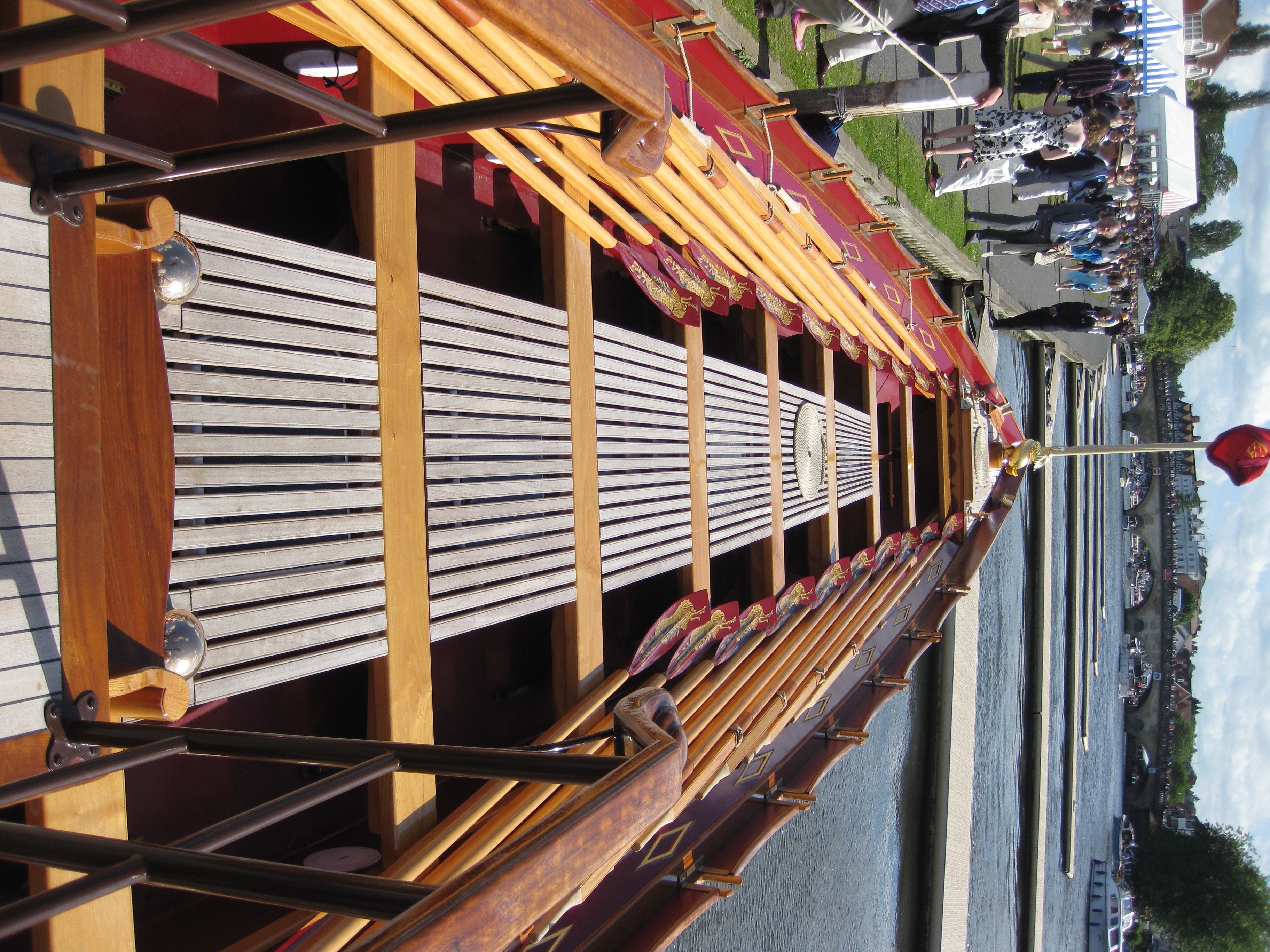 The rowing deck