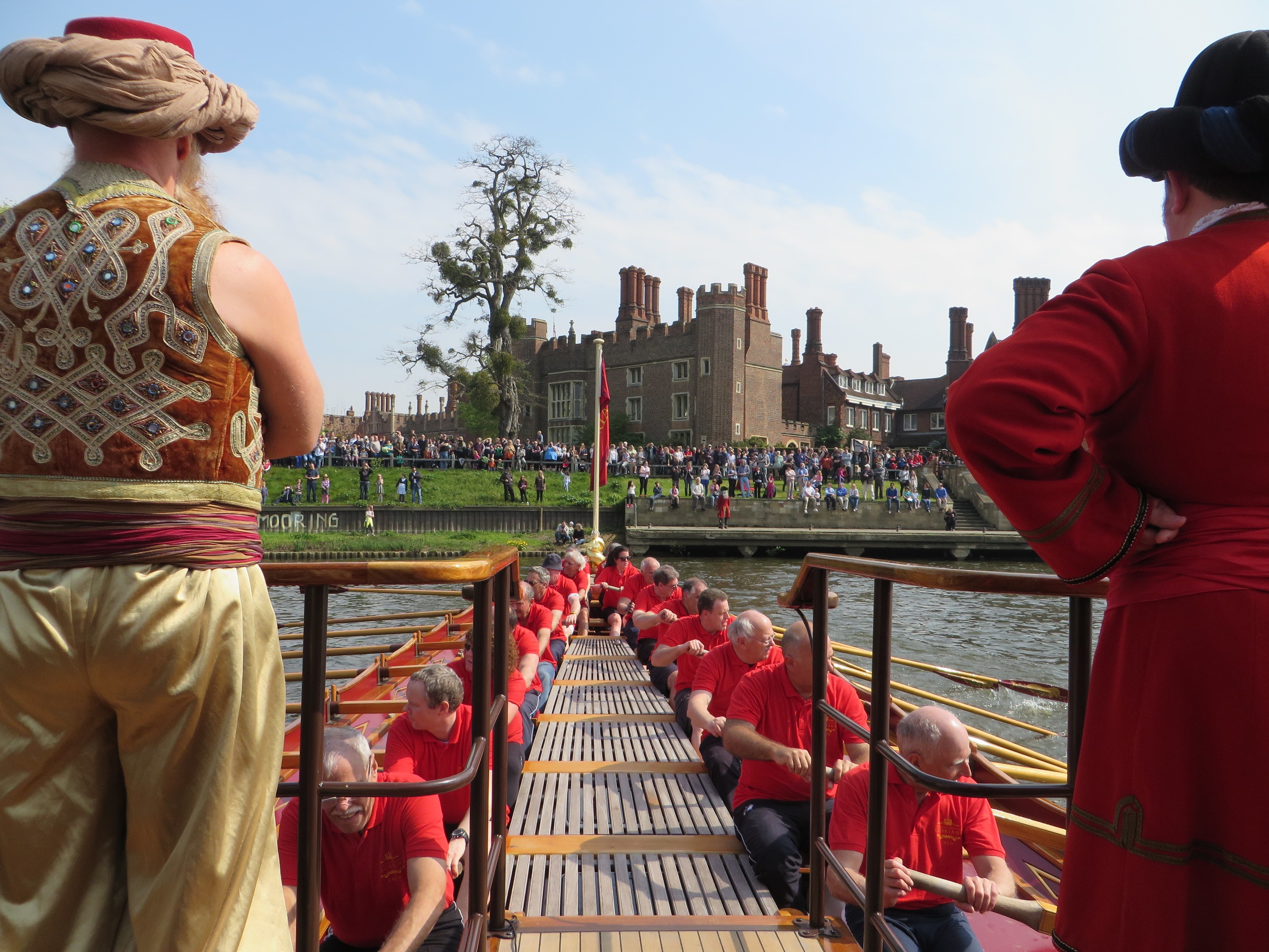 Turning to moor at Hampton Court Palace