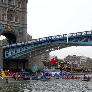 Flotilla Under Tower Bridge