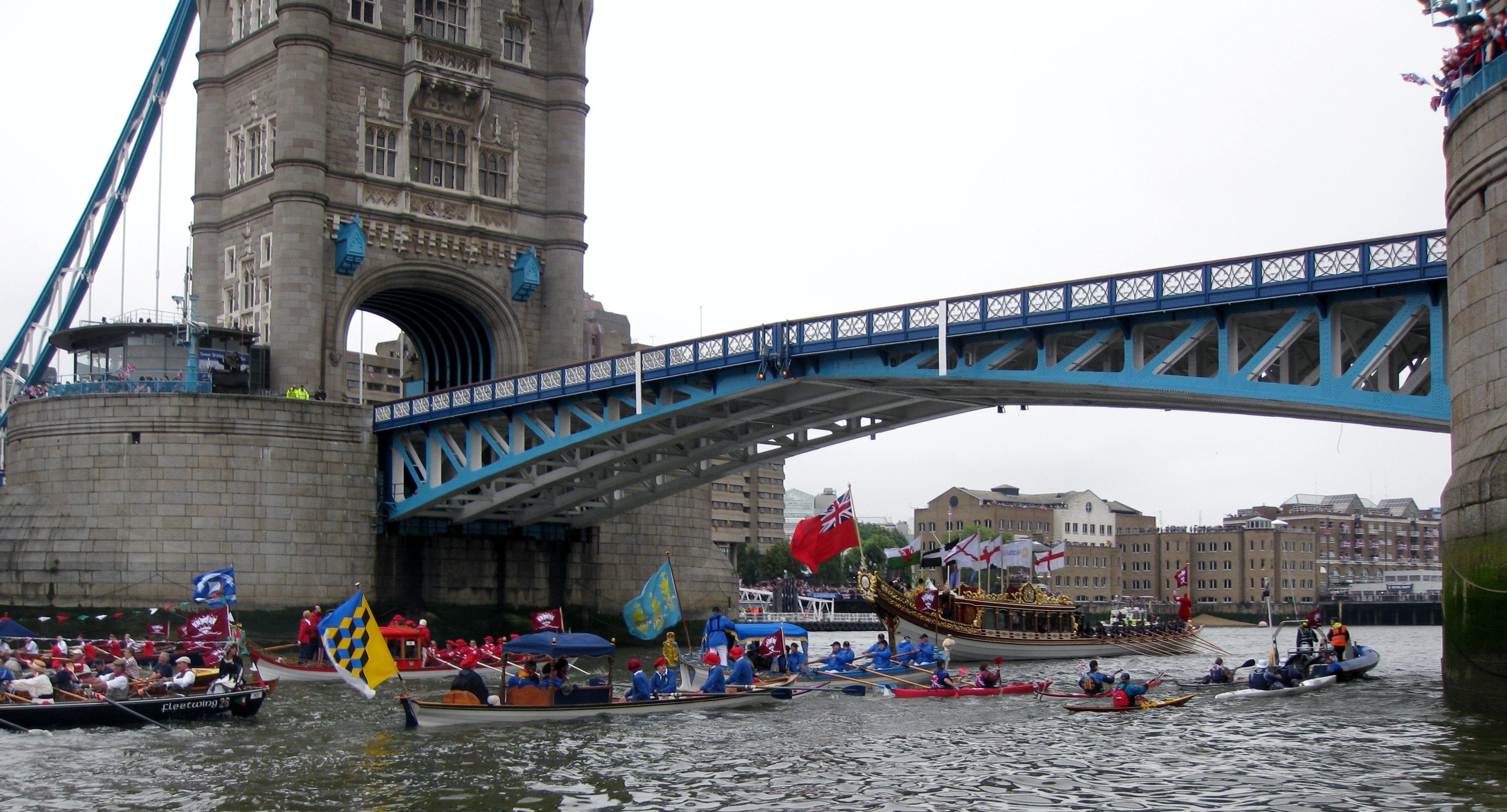 Flotilla Under Tower Bridge