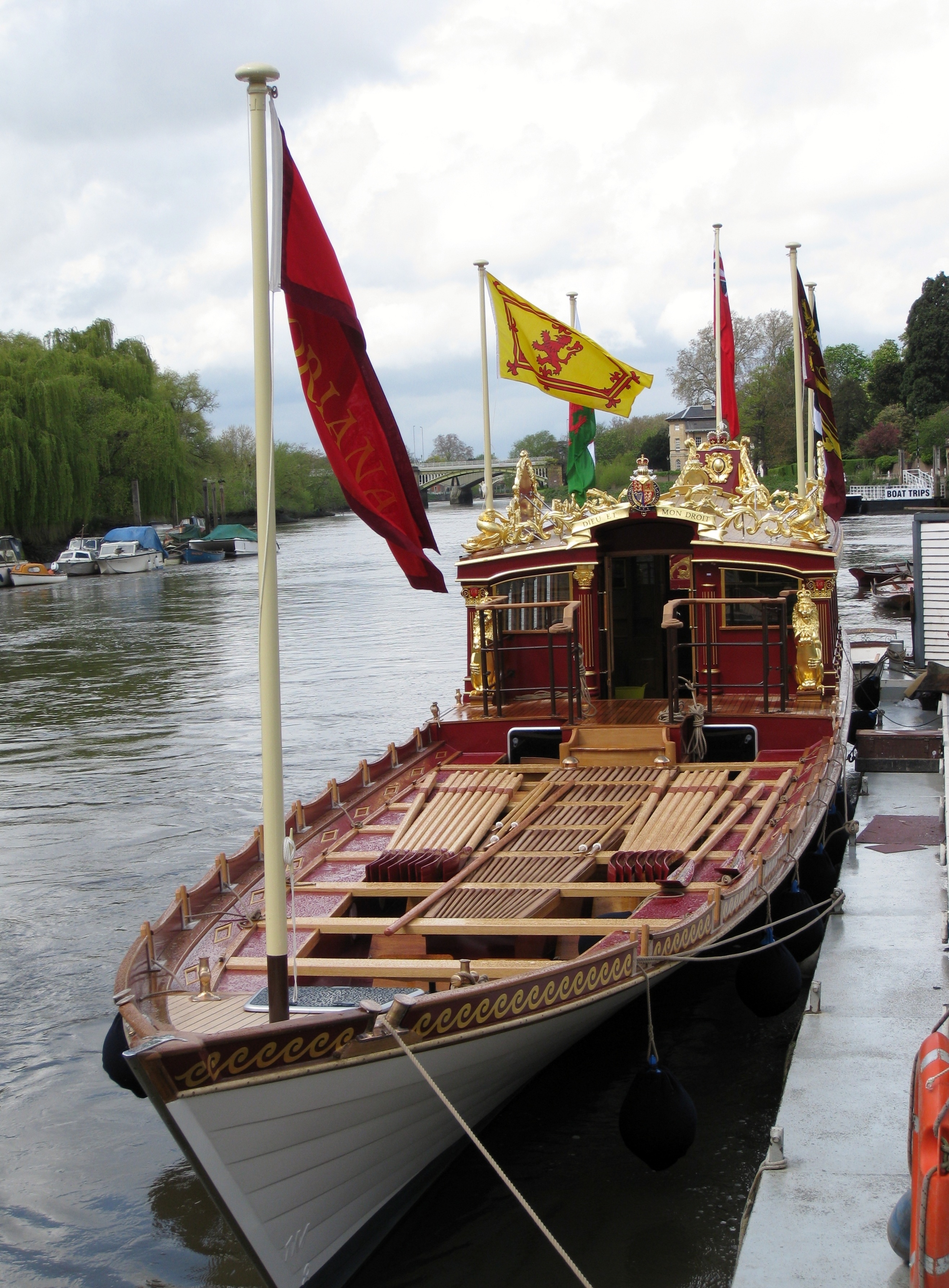 The finished Gloriana waiting for a crew