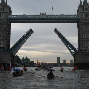 River Pageant Flotilla at Tower Bridge