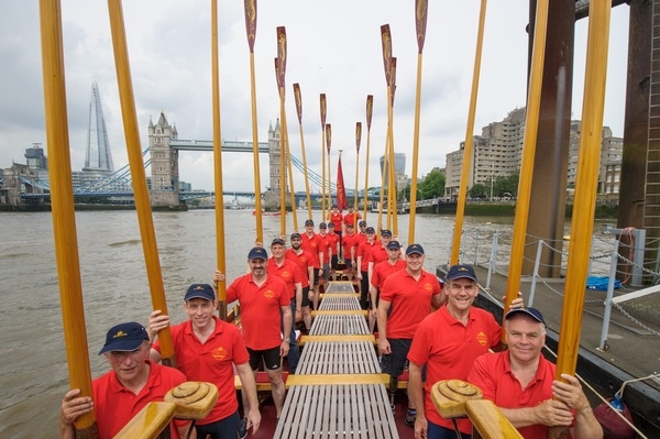 The crew on board the Gloriana