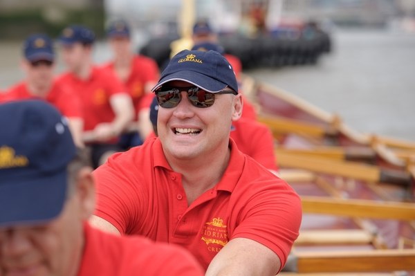 Rower Rory MacKenzie crewing the Gloriana